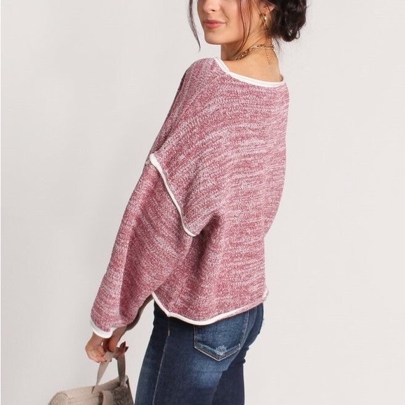 New Oversized Wide Sleeve Pullover Sweater - Picture 7 of 8